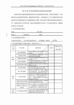 XX市科技保险体系建设问卷调查（2页）.doc
