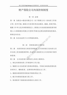 财产保险公司内部控制制度（12页）.doc